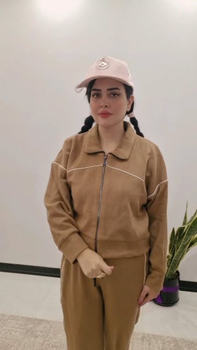 ست زنانه سوئیشرت شلوار مغزی دوزی بازل وارداتی